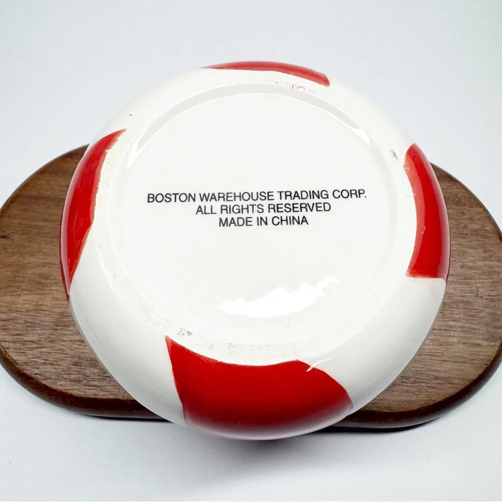 Boston Warehouse Y2K Peppermint Candy Dip Bowl & Spreader